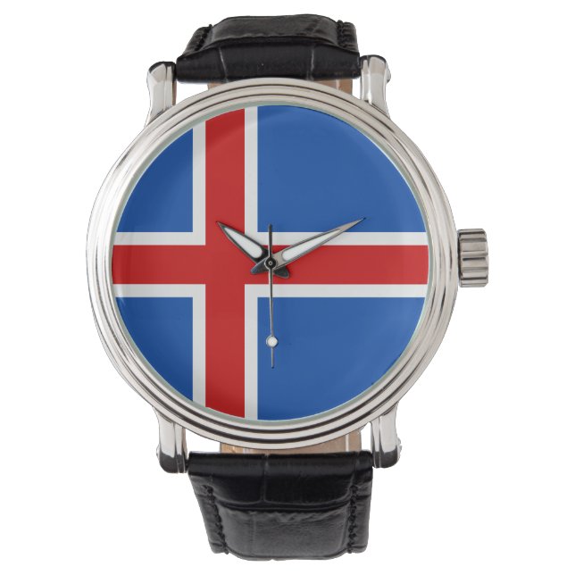 Reloj De Pulsera Islandia Watch - La bandera de Islandia (Anverso)