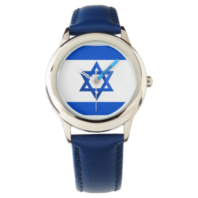 Reloj De Pulsera Israel Flag (Anverso)