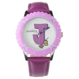 Reloj De Pulsera J es para ___ nombre personalizado de Kid's