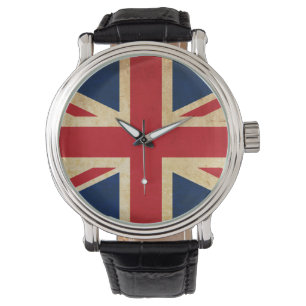 Reloj De Pulsera Jack de la Unión de Bandera del Reino Unido