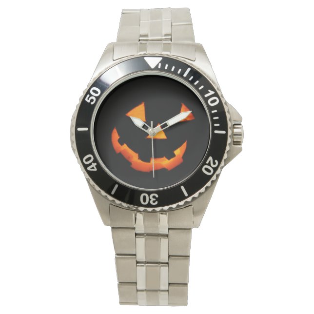 Reloj De Pulsera Jack-o'-Lantern Face watch (Anverso)