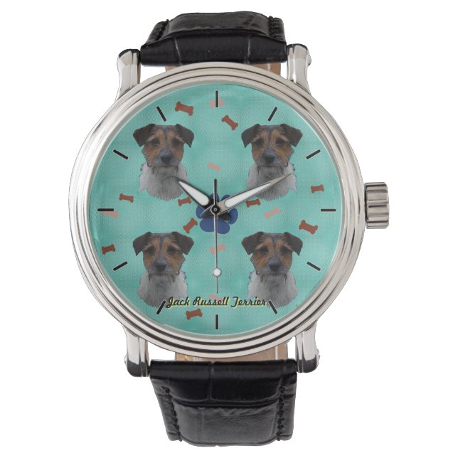 Reloj De Pulsera Jack Russell Terrier Art (Anverso)