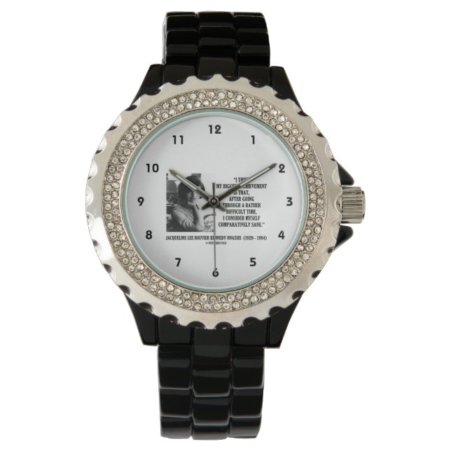 Reloj De Pulsera Jacqueline Kennedy Comparando Sane Cita (Anverso)