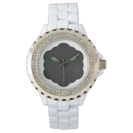 Reloj De Pulsera Jaguar sagrado - Cara de la vida, negro.