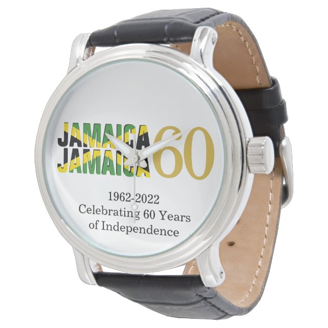 Reloj De Pulsera JAMAICA Patriótica 60 Aniversario de la Independen (Angular)