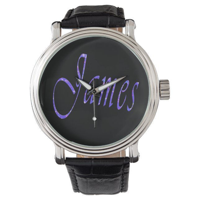 Reloj De Pulsera James, Nombre, Logo, (Anverso)