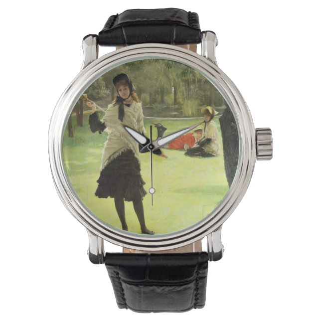 Reloj De Pulsera James Tissot | Croquet, c.1878 (Anverso)