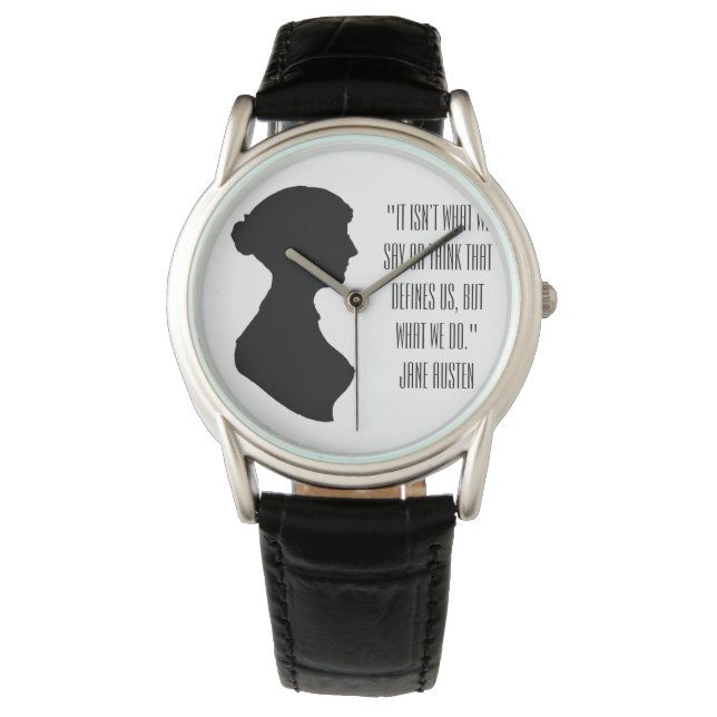 Reloj De Pulsera Jane Austen quote  (Anverso)