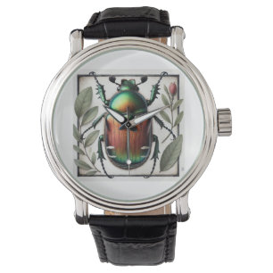 Reloj De Pulsera Japanese beetle painting 110924IREF232 - Watercolo