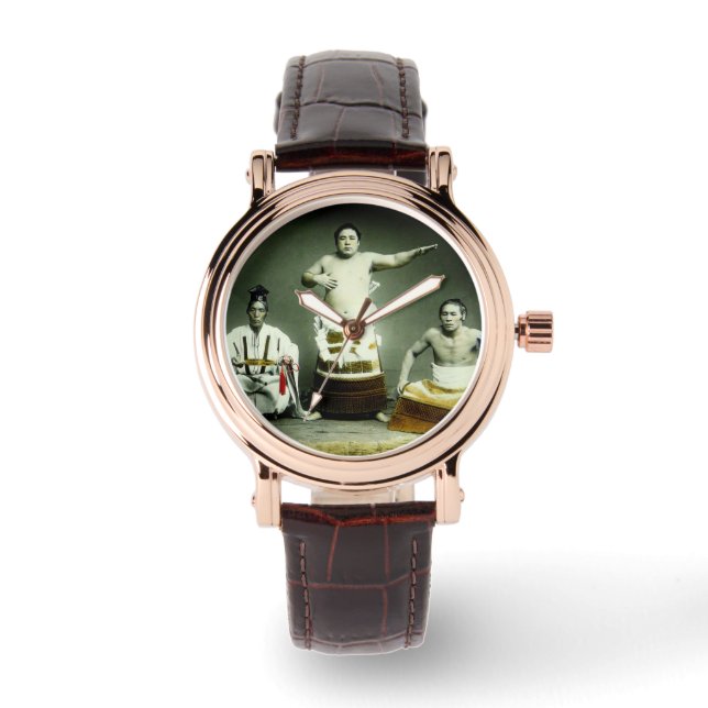 Reloj De Pulsera Japón antiguo luchador de sumo japonés (Anverso)