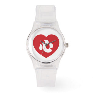 Reloj De Pulsera Japonés Shin Kanji Kokoro Corazón 心