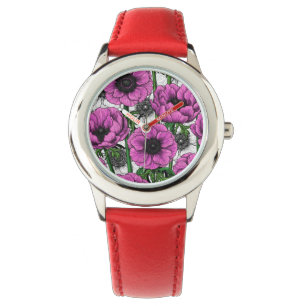 Reloj De Pulsera Jardín anémico rosa