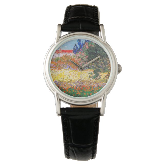 Reloj De Pulsera Jardín de flores Vincent Van Gogh (Anverso)
