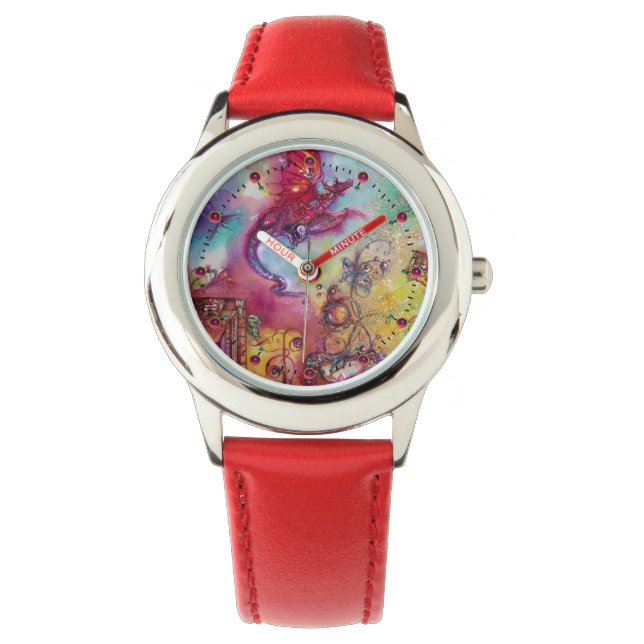 RELOJ DE PULSERA JARDÍN DE LAS SOMBRAS PERDIDAS / DRAGÓN ROJO VOLAD (Anverso)