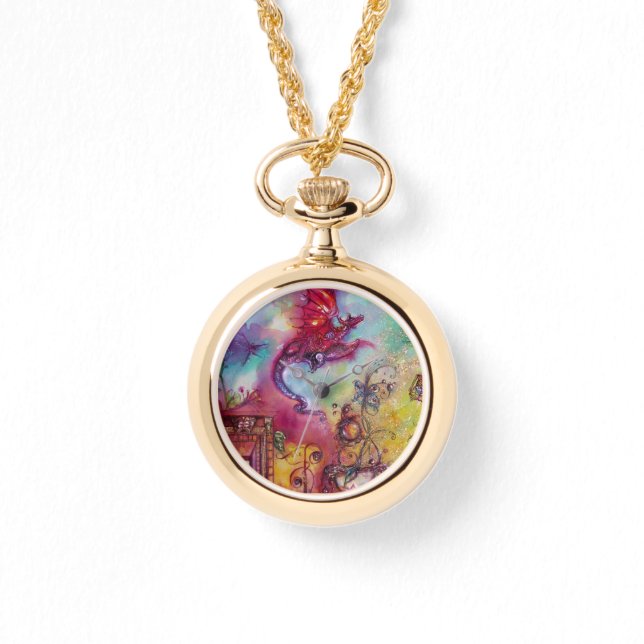 RELOJ DE PULSERA JARDÍN DE LAS SOMBRAS PERDIDAS / DRAGÓN ROJO VOLAD (Anverso)