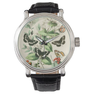 Reloj De Pulsera Jardín de mariposas y flores