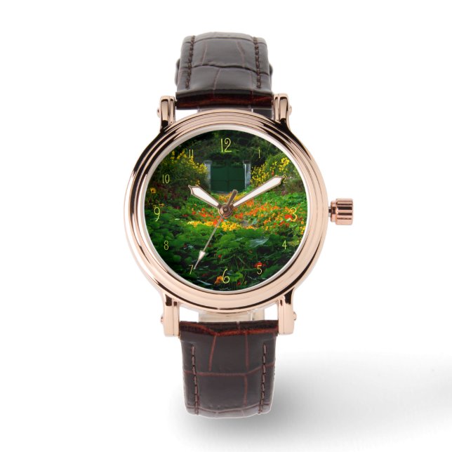 Reloj De Pulsera Jardín de Monet, Giverny, Francia en otoño (Anverso)