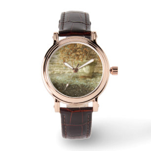 Reloj De Pulsera Jardín de otoño rústico