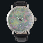 Reloj De Pulsera Jardín en Giverny por Claude Monet<br><div class="desc">Claude Monet - Jardín en Giverny. Hermosa pintura impresionista de un jardín en Giverny de Claude Monet.</div>