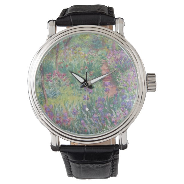 Reloj De Pulsera Jardín en Giverny por Claude Monet (Anverso)