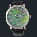Reloj De Pulsera Jardín Italiano, Gustav Klimt<br><div class="desc">Gustav Klimt (14 de julio de 1862 - 6 de febrero de 1918) era un pintor simbolista austríaco y uno de los miembros más destacados del movimiento secesión de Viena. Klimt es conocido por sus pinturas, murales, bocetos y otros objetos artísticos. Además de sus obras figurativas, que incluyen alegorías y...</div>