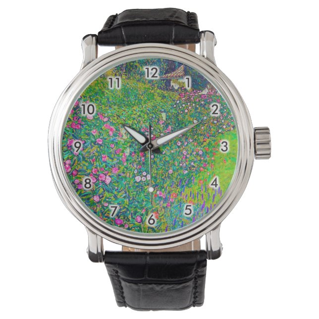 Reloj De Pulsera Jardín Italiano, Gustav Klimt (Anverso)