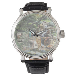 Reloj De Pulsera Jardín japonés en otoño