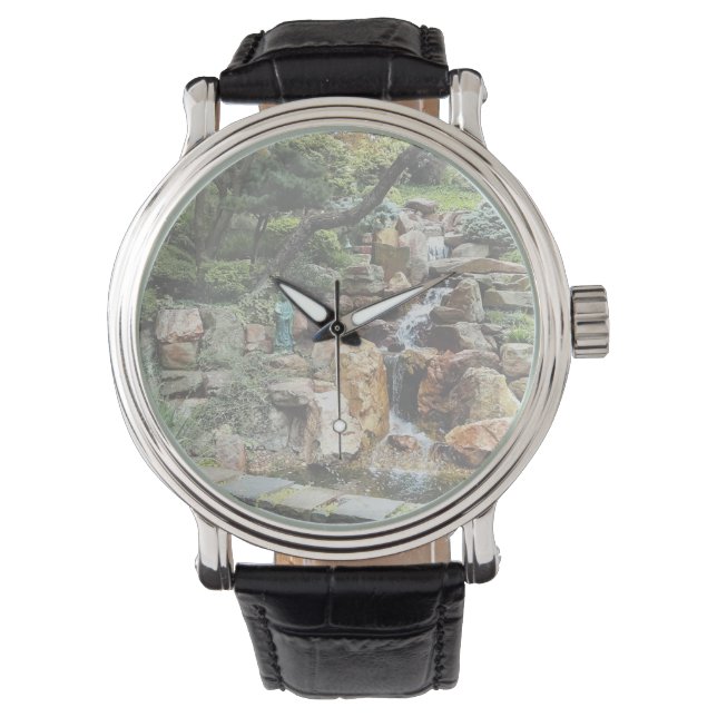 Reloj De Pulsera Jardín japonés en otoño (Anverso)
