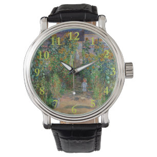 Reloj De Pulsera Jardín Monet Vetheuil Pintura de flores impresioni