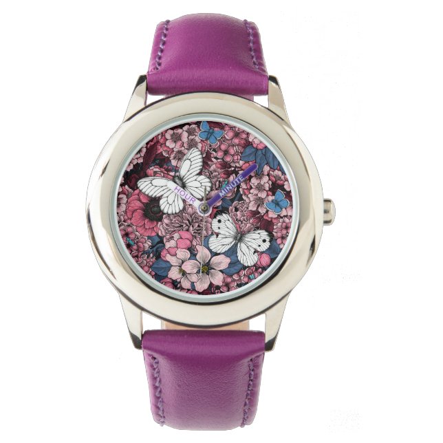 Reloj De Pulsera Jardín primavera (Anverso)