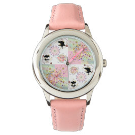 Reloj De Pulsera Jardín Secreto Con Harlequin... Chicas rosados Wat