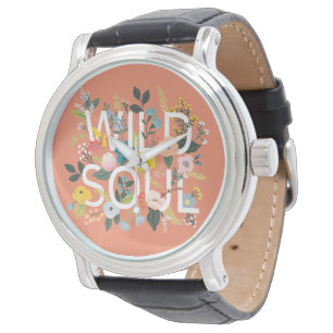 Reloj De Pulsera Jardín silvestre, alma salvaje