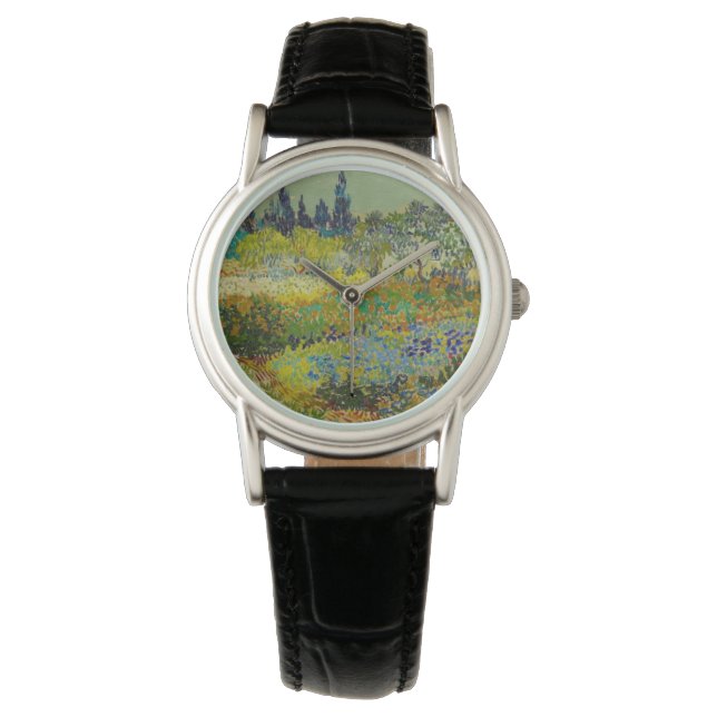 Reloj De Pulsera Jardín Vincent Van Gogh en Arles (Anverso)