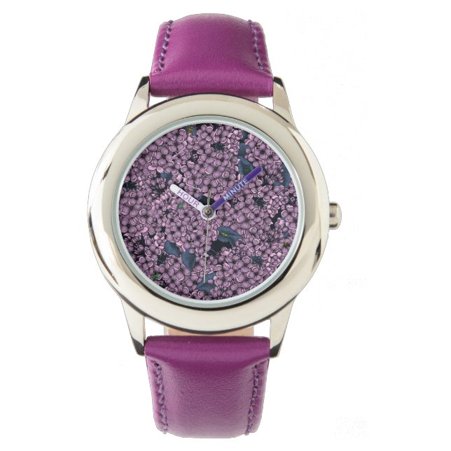 Reloj De Pulsera Jardín Violet Lilac (Anverso)