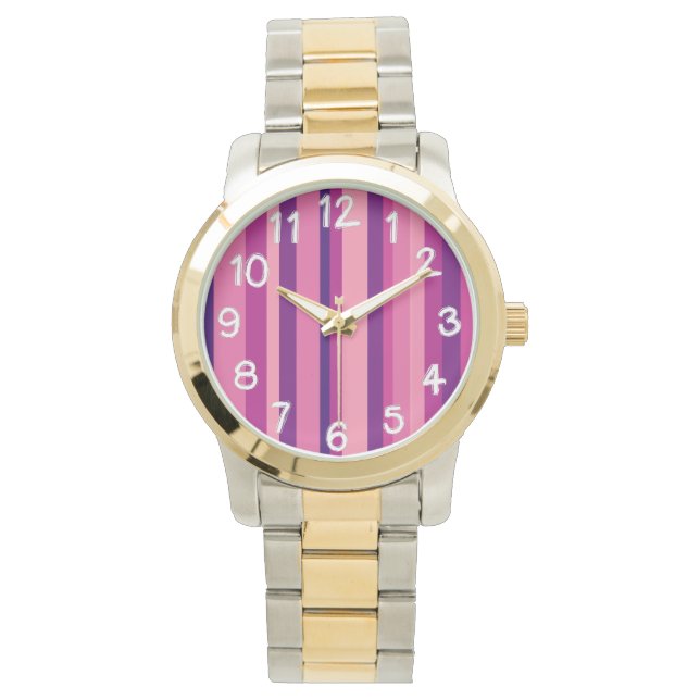 Reloj De Pulsera Jardín Violeta (Anverso)