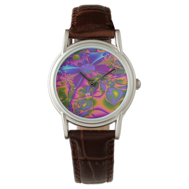 Reloj De Pulsera Jardinería psicodélica (Anverso)