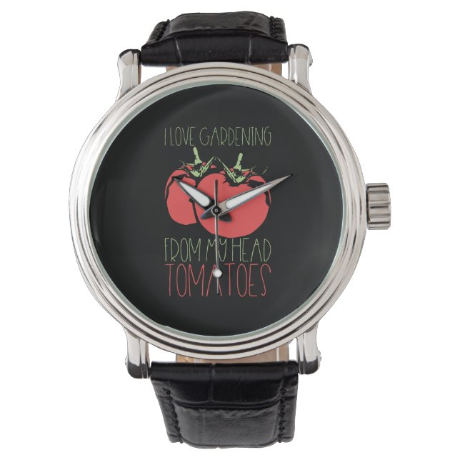 Reloj De Pulsera Jardinería Tomates (Anverso)