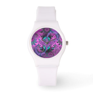 Reloj De Pulsera Jardines de Flores Psicodélicos