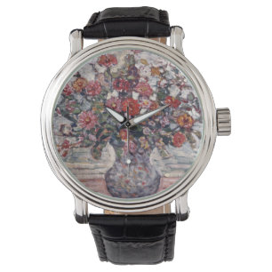 Reloj De Pulsera Jarrón de flores, Zinnias por Maurice Prendergast