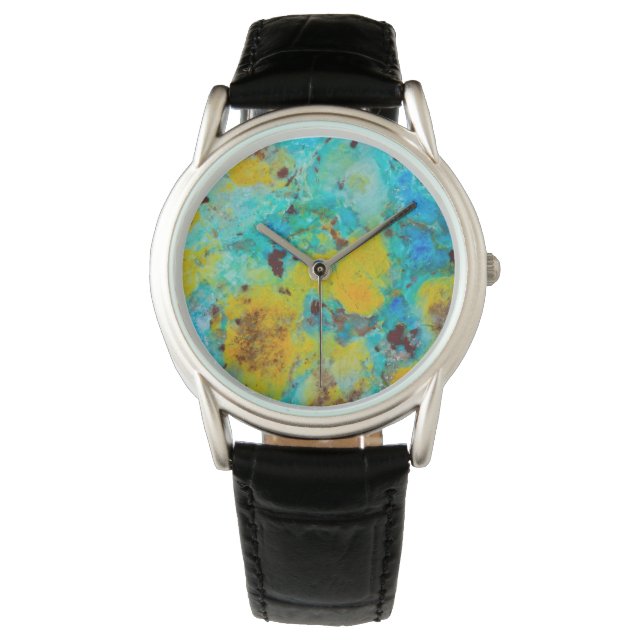 Reloj De Pulsera Jasper Crisocola Azul (Anverso)