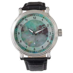 Reloj De Pulsera Jasper de crisocola azul