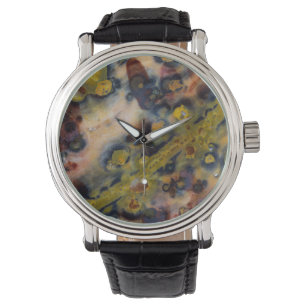 Reloj De Pulsera Jasper Océanico acercamiento abstracto