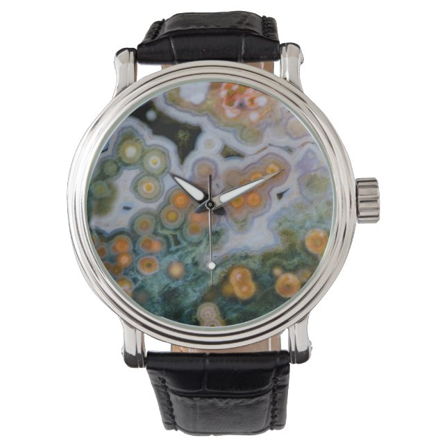 Reloj De Pulsera Jasper Océano Manchado (Anverso)