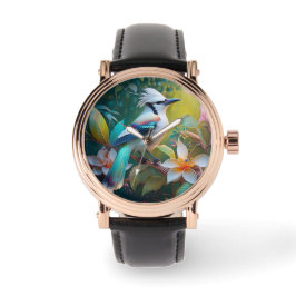 Reloj De Pulsera Jay Crested Verde azulada Winged