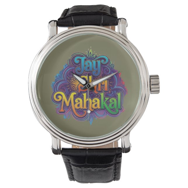 Reloj De Pulsera Jay Shri Mahakal (Anverso)