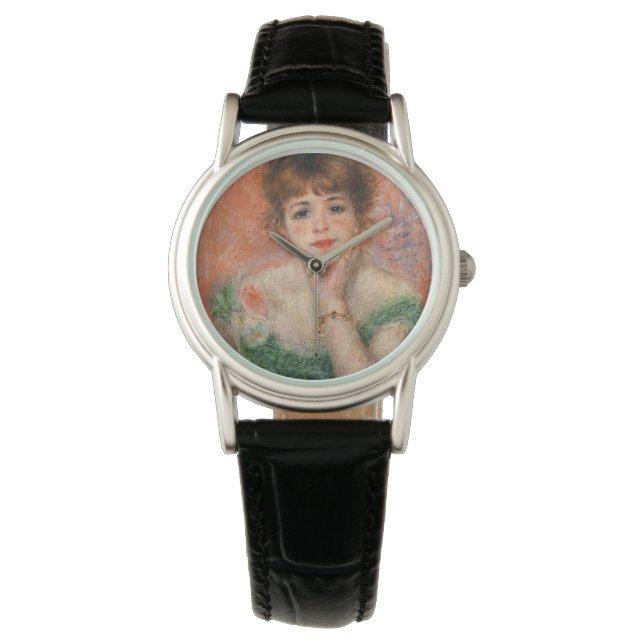 Reloj De Pulsera Jeanne Samary con un vestido de cuello bajo (por R (Anverso)
