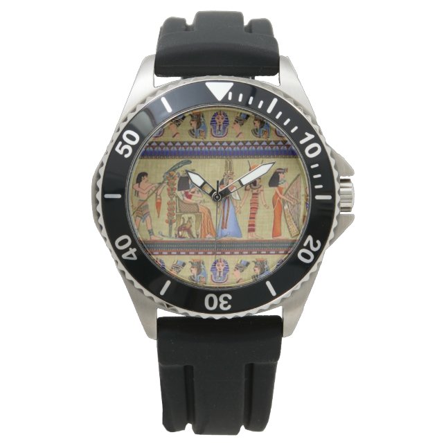 Reloj De Pulsera Jeroglíficos de Egipto (Anverso)