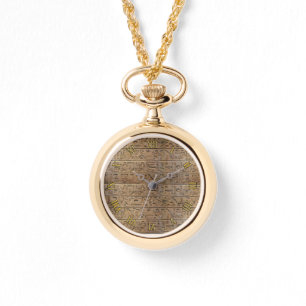 Reloj De Pulsera Jeroglíficos Egipcios Antiguos
