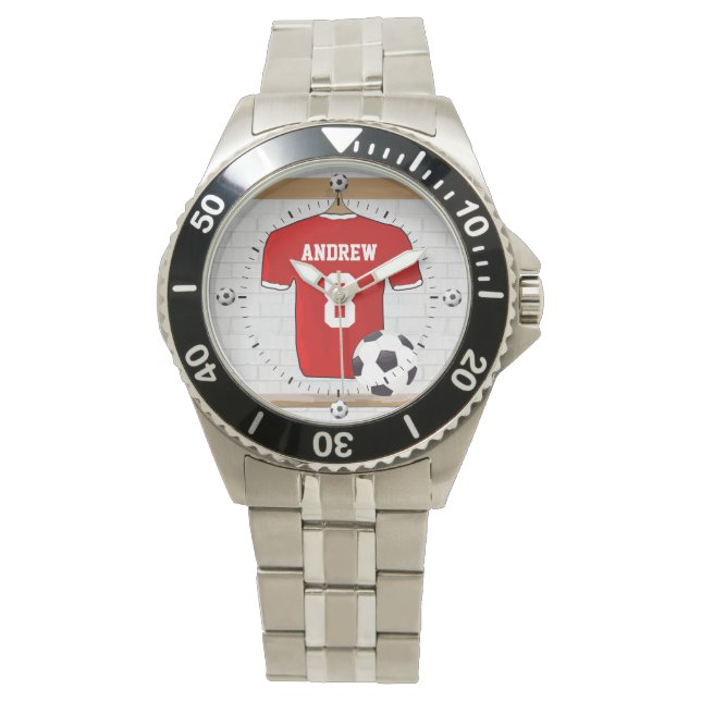 Reloj De Pulsera Jersey de fútbol personalizado (Anverso)