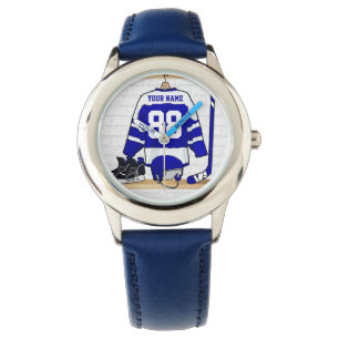 Reloj De Pulsera Jersey de hockey sobre hielo personalizado